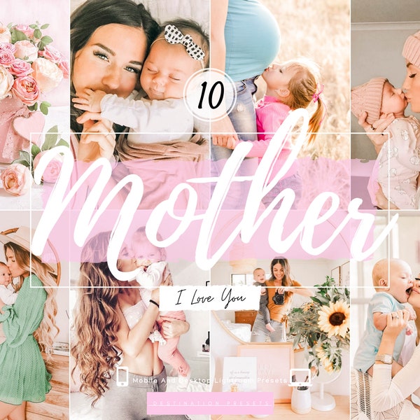 MUTTER Presets Lightroom Mobile und Desktop Presets Happy Mother's Day Presets Mommy Presets Instagram Filters Home Presets Mommy Blogger