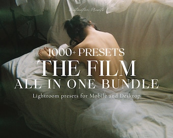 1000+ FILM Aesthetic Lightroom Presets Bundle, Vintage Film Presets, Cinematic Preset, Analog Film Presets, Film Grain Filter, Classic Film