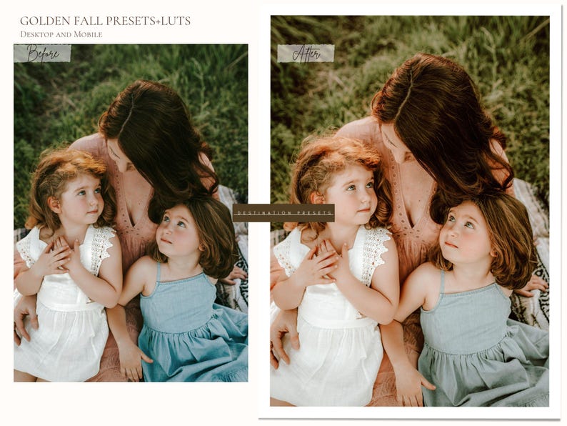 10 GOLDEN FALL Lightroom Presets, Warm Presets, Cozy Fall Presets, Boho ...