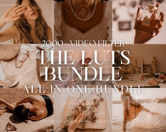 2000+ LUTS Video Filter Bundle, Aesthetic Filter for Instagram Influencer, Video Color Grading for Blogger, Premiere Pro, Reel Video Editing