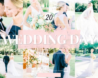 20 HOCHZEIT HOCHZEIT Lightroom Mobile Desktop Voreinstellungen, Beste professionelle Hochzeitsvoreinstellung, Hochzeitsfotografie, Natürlich, Helle im Freien Voreinstellung