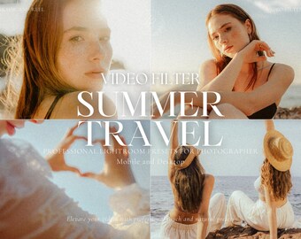 Paquete de más de 600 filtros de vídeo LUT para viajes de verano, filtros para influencers, filtros de playa, corrección de color para fotos y vídeos, Premiere Pro, edición de vídeo.
