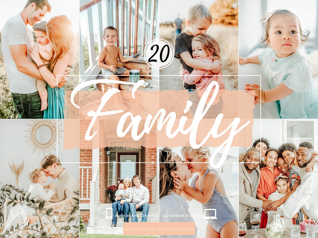 20 FAMILY Lightroom Presets Natural Outdoor Presets for - Etsy