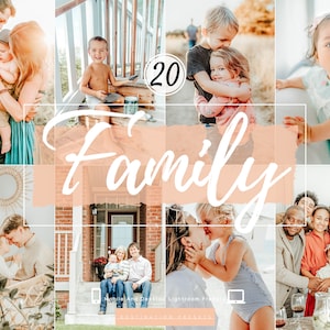 20 FAMILY Lightroom Presets Natural Outdoor Presets for Instagram Blogger Clean Bright Presets Summer Preset Lifestyle Preset Kid presets
