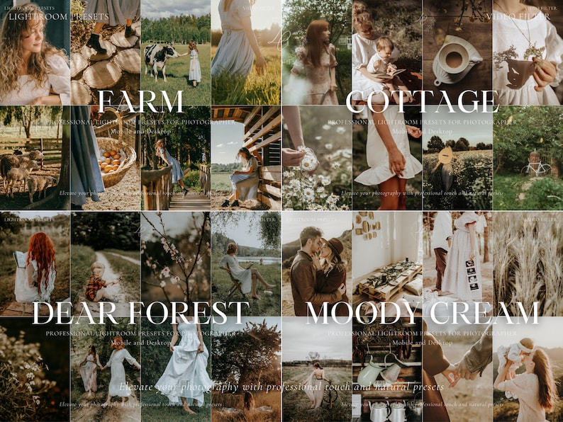 Rustic Picture Editing Examples 300+ EARTHY LUTS Video Presets, Moody Rich Filter, Rustic Filter, Photo ...