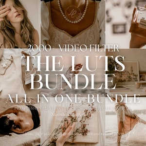 2000+ LUTS Video Filter Bundle, Aesthetic Filter for Instagram Influencer, Video Color Grading for Blogger, Premiere Pro, Reel Video Editing