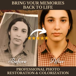 Best Photo Restoration & Colorization Service, Restore Old Photos, Repair Damaged Pictures, Improve Photo Quality, Vintage Photo, Fix Damage