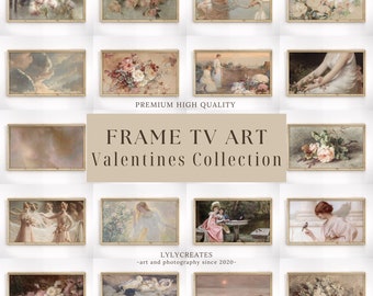 Samsung Frame TV Art Valentines Day Art Collection Bundle, Love Frame TV Art, Romantic Frame Tv Art, Floral Frame Tv Art, Set of 30