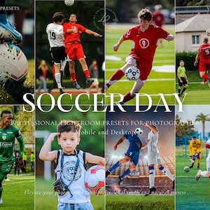 10 PIŁKA NOŻNA Lightroom Presets, Football Presets, Best Sport Presets, Vibrant Athlete Presets, Natural Presets for Outdoor, Sports Photography