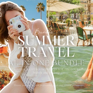 800+ Aesthetic Summer Travel Presets Bundle, Beach Presets for Influencer, Natural Presets For Instagram, Lifestyle Blogger Presets, Clean
