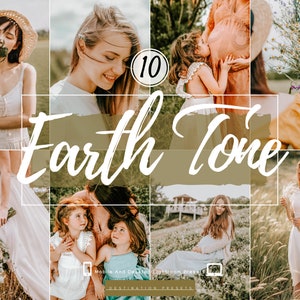 10 EARTH TONE Lightroom Mobile Presets Moody Presets for Instagram Blogger Warm Presets For Outdoor Rich Presets Natural Rustic Preset