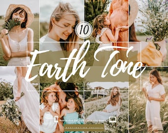 10 EARTH TONE Lightroom Mobile Presets Moody Presets for Instagram Blogger Warm Presets For Outdoor Rich Presets Natural Rustic Preset