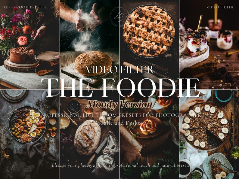 Foodle Bundle LUTs - Professional Video Color Grading Filters for Vibrant Food Videos and Photos | Instant Download