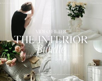 300+ INTERIOR LUTS Video Filter Bundle, Bright and Airy Luts, Natural and Clean Filters, Real Estate Filters, Premiere Pro, Video Editing