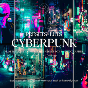 CYBERPUNK FILM Luts and Lightroom Presets, Cinematic Night Luts, Video and Photo Color Grading, Premiere Pro, Final Cut Pro, Video Editing