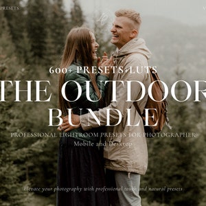 600+ OUTDOOR Lightroom Bundle Presets, Rustic Filter for Instagram, Moody Travel Presets, Earthy Presets, Warm Filter, Mobile and Desktop