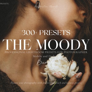 300+ DARK MOODY BUNDLE Lightroom, Dark Aesthetic Influencer Presets, Moody Instagram Filter, Earthy Presets, Mobile & Desktop Presets