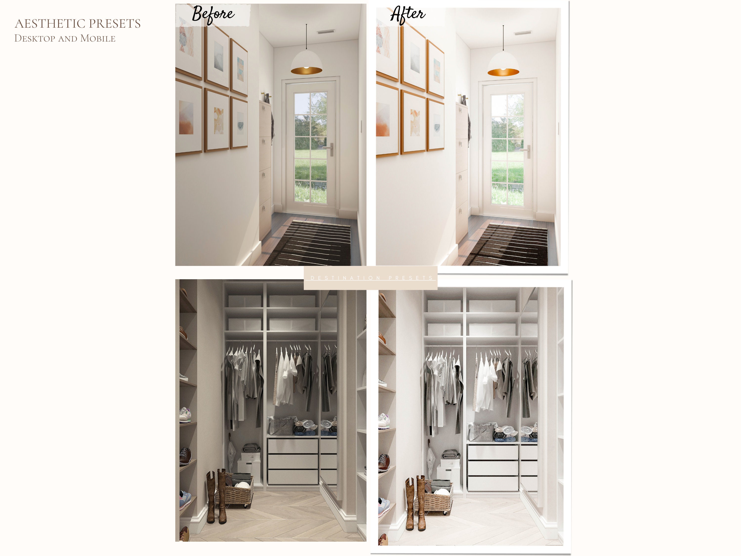 23 HOME INTERIOR Lightroom Mobile & Desktop Presets, Bright Clean ...