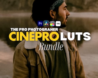 Oltre 250 preset video LUT CINEMATOGRAFICI, correzione del colore di video e foto, filtro video cinematografico, Premiere Pro, Final Cut Pro, montaggio video, LUT video