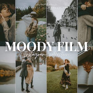 16 FILM Lightroom Mobile & Desktop Presets, Moody Instagram Presets, Retro Film Filter, Vintage Film Presets, Analog Presets, 35 MM Presets