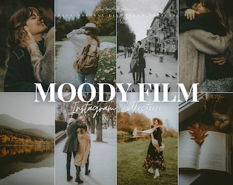16 FILM Lightroom Mobile & Desktop Presets, Moody Instagram Presets, Retro Film Filter, Vintage Film Presets, Analog Presets, 35 MM Presets