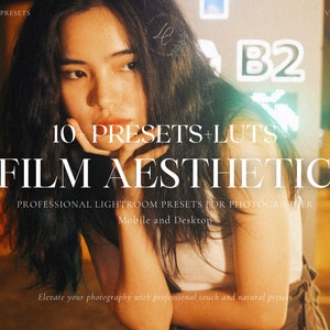 10 FILM AESTHETIC Lightroom Presets and Video Filter, 35MM Film Presets, Vintage Film Grain Presets, Analog Presets, Mobile & Desktop