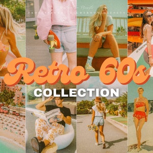 25 preset RETRO VIBES per Lightroom Mobile e Desktop, preset per film vintage per Instagram, preset estetici, preset retrò anni &#39;70, preset granulosi
