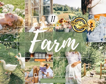 FARM Lightroom Mobile Presets Instagram Filters Cottage Preset Country Presets Farmhouse Preset Village Preset Autumn Presets Rustic Preset