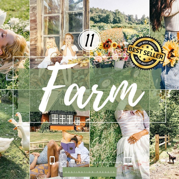 FARM Lightroom Mobile Presets Instagram Filters Cottage Preset Country Presets Farmhouse Preset Village Preset Autumn Presets Rustic Preset