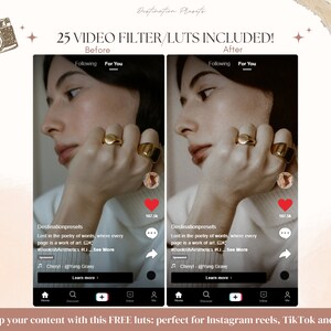 May include: Before and after images of a woman's hand wearing gold rings. The image is a screenshot of a TikTok video. The text on the screen reads "Lost in the poetry of words, where every page is a work of art." The text also includes the hashtags #bookishaesthetics and #li. The video is by Cheryl @Yung Gravy.