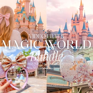250 THEME PARK Luts Video Filter Bundle, Magical Filters for Instagram, Natural and Clean Filters, Video Color Grading, Premiere Pro