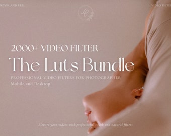 2000+ LUTS Video Filter Bundle, Aesthetic Filter for Instagram Influencer, Video Color Grading for Blogger, Premiere Pro, Reel Video Editing