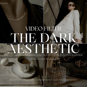 170+ DARK AESTHETIC LUTS Video Presets, Luxury Influencer Filter, Photo and Video Color Grading, Premiere Pro, Final Cut Pro, Video Editing