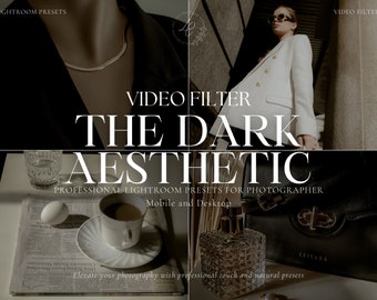 170+ DARK AESTHETIC LUTS Video Presets, Luxury Influencer Filter, Photo and Video Color Grading, Premiere Pro, Final Cut Pro, Video Editing