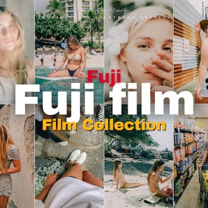 15 FUJI FILM Lightroom Mobile & Desktop Presets, Retro Film Presets for Instagram Influencer, Film Grain Presets, Vintage Analog Presets