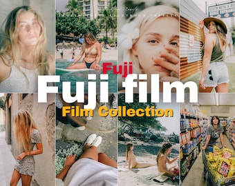 15 FUJI FILM Lightroom Mobile & Desktop Presets, Retro Film Presets für Instagram Influencer, Filmkorn Presets, Vintage Analog Presets