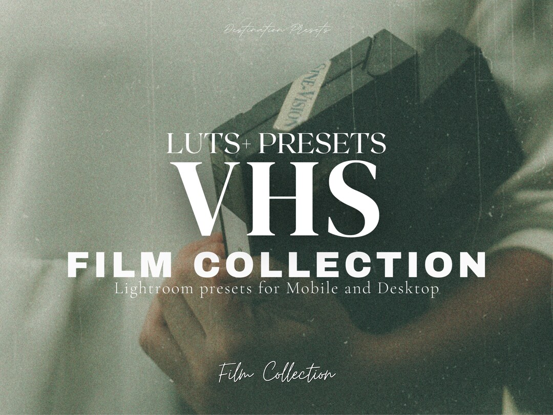 40 FILM VHS Lightroom Mobile & Desktop Presets, Vintage Film Presets