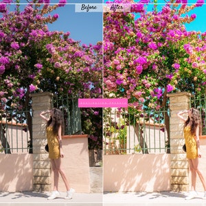 18 SUMMER Lightroom Presets Bloom Preset for Instagram Bright Outdoor Preset for Blogger Color POP Presets Vibrant Travel Spring Preset image 5