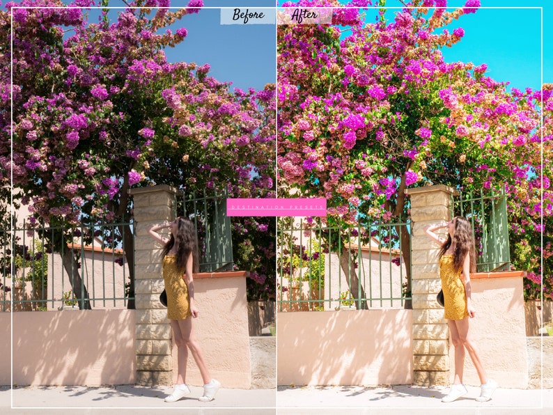 18 SUMMER Lightroom Presets Bloom Preset for Instagram Bright Outdoor Preset for Blogger Color POP Presets Vibrant Travel Spring Preset image 5