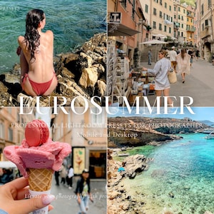 10 SUMMER Lightroom Presets & luts, Travel Blogger Presets For Instagram, Bright Presets, Beach Presets for Blogger, Natural and Vibrant