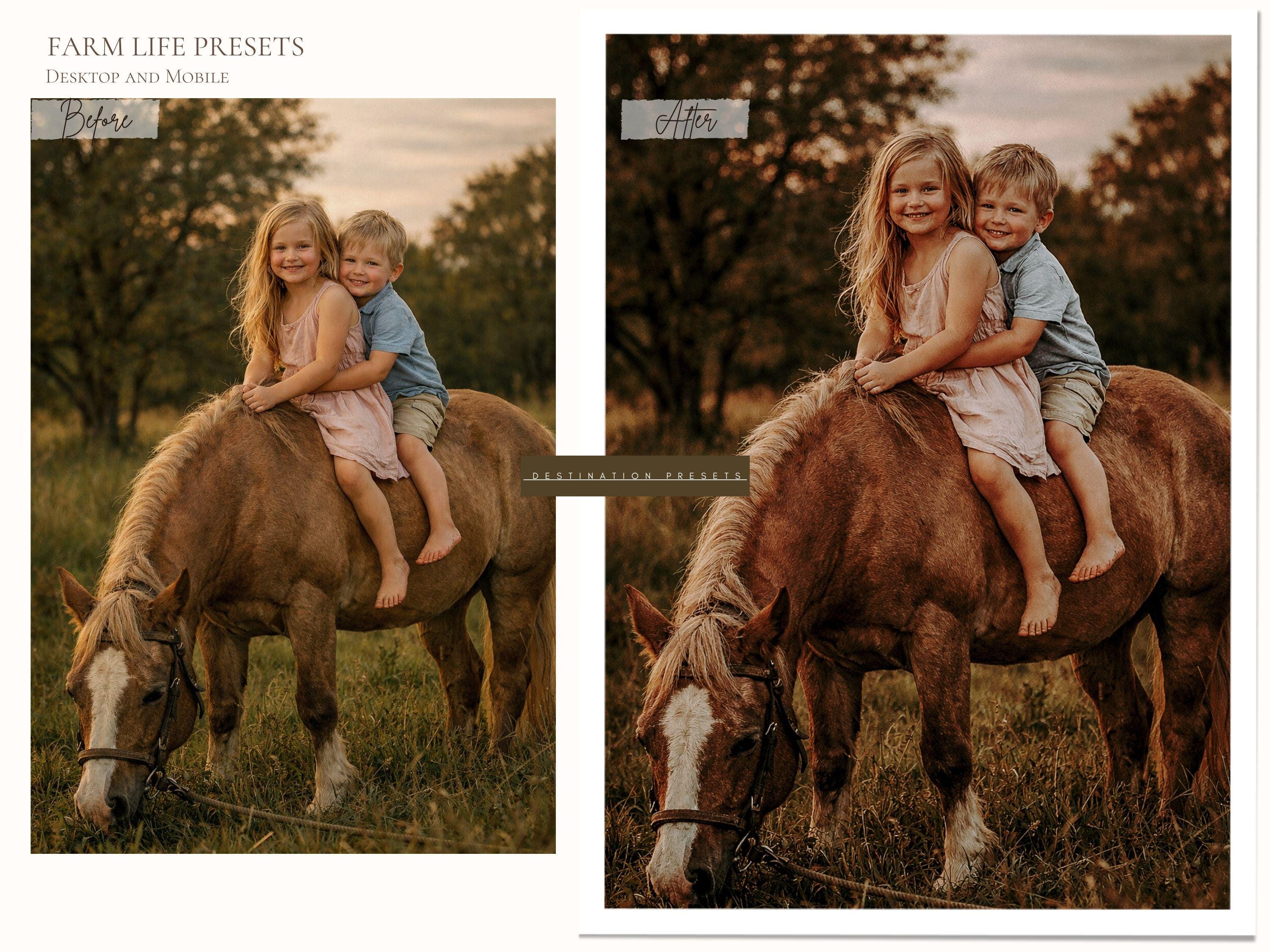 Rustic Photo Filter Farm Lightroom Presets, Warm Rustic Country Presets for Mobile ...