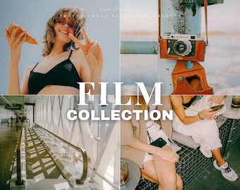 12 FILM Lightroom Mobile & Desktop Presets, Vintage Retro Presets for Instagram Blogger, Summer presets, 35 MM Film Look, Grainy presets