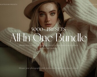 5000+ ULTIEME BUNDEL Lightroom-presets, bruiloftpresets, natuurlijke presets voor Instagram, esthetische influencer-presets, lifestyle-presets