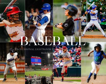 10 BASEBALL Lightroom Presets, Game Presets, Best Sport presets, Athlete presets, Outdoor Presets, Soccers Presets, Sports Photography