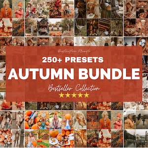 250 BUNDLE AUTUMN Lightroom Mobile and Desktop Presets, Moody Fall presets for Instagram, Harvest Presets, Rustic presets, Presets Bundle