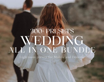 Mais de 600 presets para Lightroom Mobile e Desktop, presets Boho e Moody, presets para casamentos leves e arejados, presets profissionais para casais