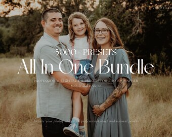 5000+ HELE WINKELBUNDEL Lightroom-presets, natuurlijke presets voor Instagram, esthetische influencer-presets, blogger-presets, bruiloftpresets