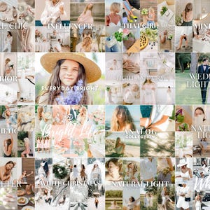 200+ Bright and Airy Luts Video Filter Bundle, Aesthetic Filters for ...