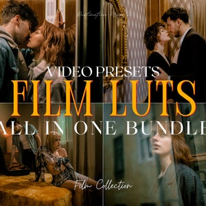 600+ FILM LUTS Video Presets, CINEMATIC Film Video Filter, Photo and Video Color Grading, Premiere Pro, Final Cut Pro, Video Editing