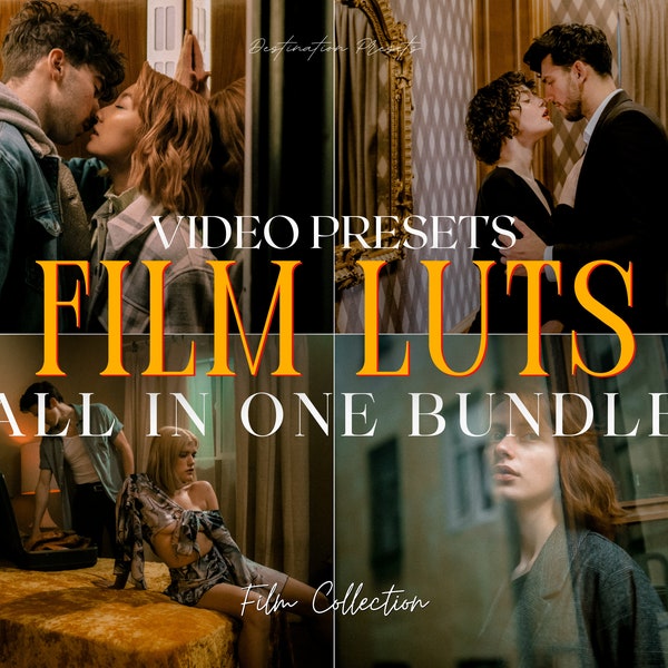 600+ FILM LUTS Video Presets, CINESIC Film-Video-Filter, Foto- und Video-Farbabstufung, Premiere Pro, Final Cut Pro, Video-Bearbeitung